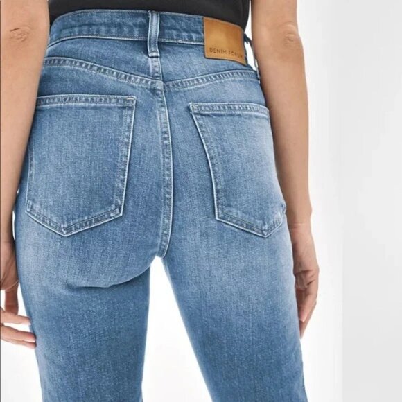 Aritzia Denim Forum Yoko High Rise Slim 28L Jean Women's Size 27 Button Fly - Picture 3 of 11